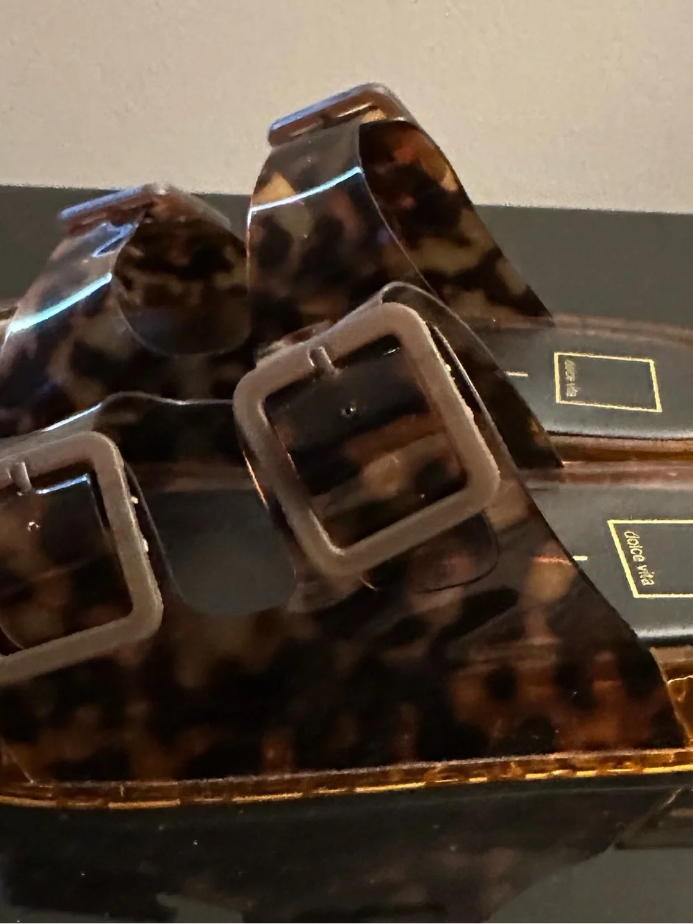 Dolce Vita Tortoiseshell Buckle Sandal